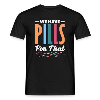Pharmacist Pharmaceutical Technical - Men's T-Shirt - black - Front - AI Model Male 178 light (178cm)