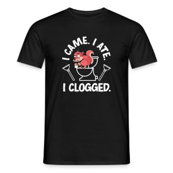 Toilettenverstopfungsmeister Lustiges - Männer T-Shirt - Schwarz - Vorne - AI Model Male 178 light (178cm)