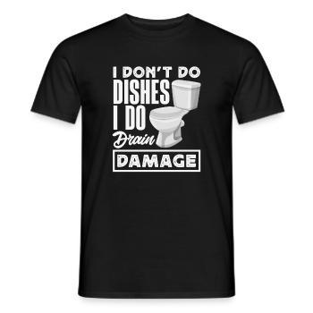Toilettenverstopfungsmeister Lustiges - Männer T-Shirt - Schwarz - Vorne - AI Model Male 178 light (178cm)