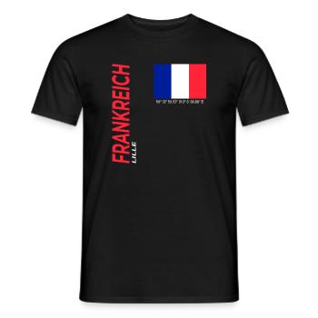 Lille - Männer T-Shirt - Schwarz - Vorne - AI Model Male 178 light (178cm)