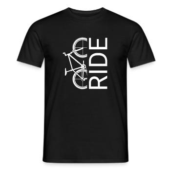 Ride Bike Art - Männer T-Shirt - Schwarz - Vorne - AI Model Male 178 light (178cm)
