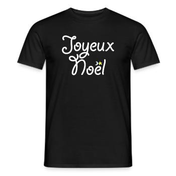 Joyeux Noël - T-shirt homme - noir - Devant - AI Model Male 178 light (178cm)