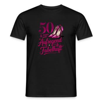 50 Still Exciting And Fabulous High Heels - Men's T-Shirt - black - Front - AI Model Male 178 light (178cm)