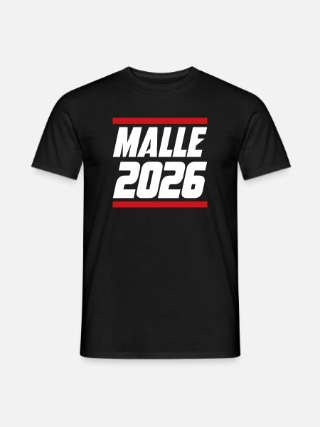 Malle 2026 lettering - Men's T-Shirt - black