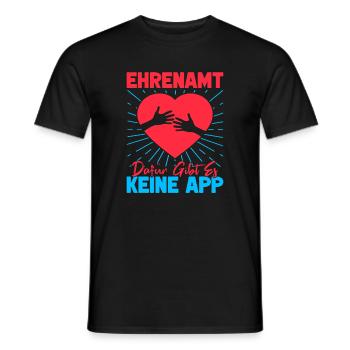 Reconnaissance du bénévolat Il n’existe pas d’application pour le bénévolat - T-shirt homme - noir - Devant - AI Model Male 178 light (178cm)