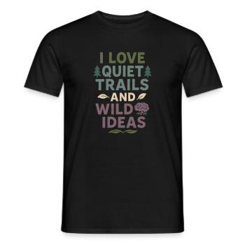 Neurodivergent introvert - Men's T-Shirt - black - Front - AI Model Male 178 light (178cm)