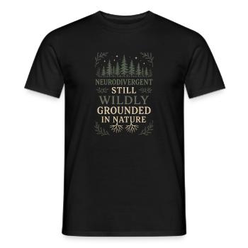 Neurodivergent introvert - Men's T-Shirt - black - Front - AI Model Male 178 light (178cm)