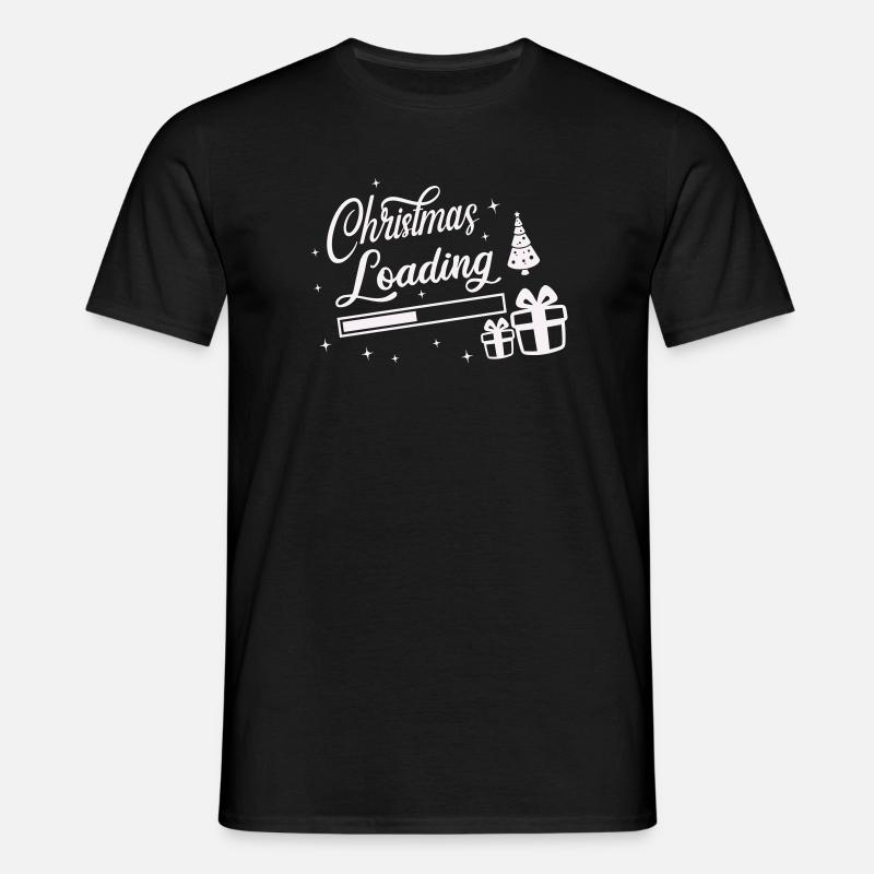 Christmas Loading - Männer T-Shirt - Schwarz