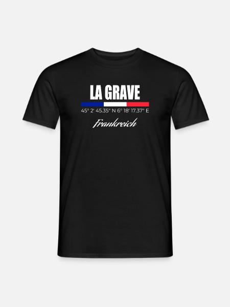 La Grave - Männer T-Shirt - Schwarz
