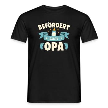 Promu au rang de grand-père - T-shirt homme - noir - Devant - AI Model Male 178 light (178cm)