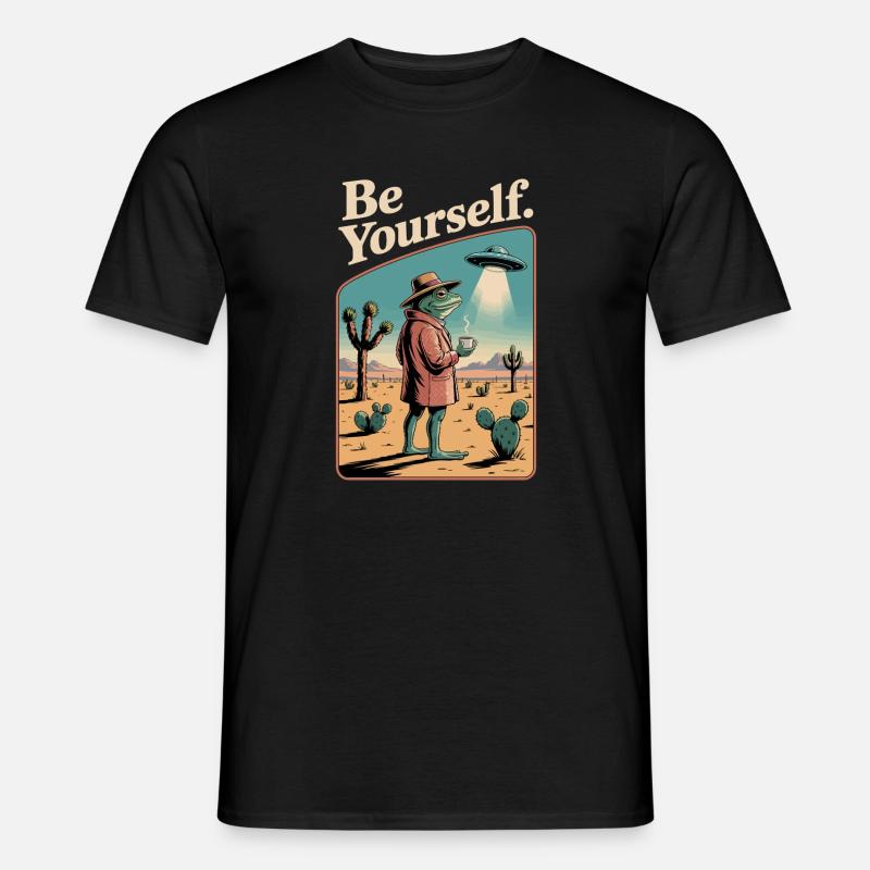 Sei du selbst, cooler Kröte. - Männer T-Shirt - Schwarz