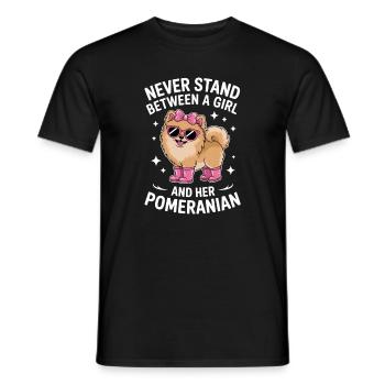 Pomeranian Sprüche Lustiges Pomeranian Geschenk - Männer T-Shirt - Schwarz - Vorne - AI Model Male 178 light (178cm)