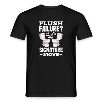 Toilettenverstopfungsmeister Lustiges - Männer T-Shirt - Schwarz - Vorne - AI Model Male 178 light (178cm)