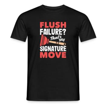 Toilettenverstopfungsmeister Lustiges - Männer T-Shirt - Schwarz - Vorne - AI Model Male 178 light (178cm)