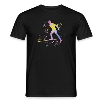 Ski de fond Ski de fond - T-shirt homme - noir - Devant - AI Model Male 178 light (178cm)
