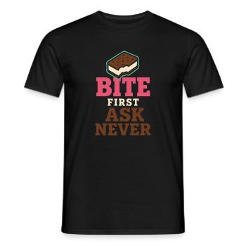 Eis-sandwich-liebhaber Sommerdessert - Männer T-Shirt - Schwarz - Vorne - AI Model Male 178 light (178cm)