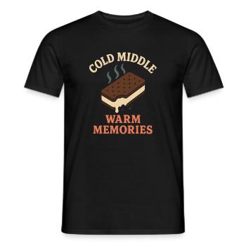 Eis-sandwich-liebhaber Sommerdessert - Männer T-Shirt - Schwarz - Vorne - AI Model Male 178 light (178cm)