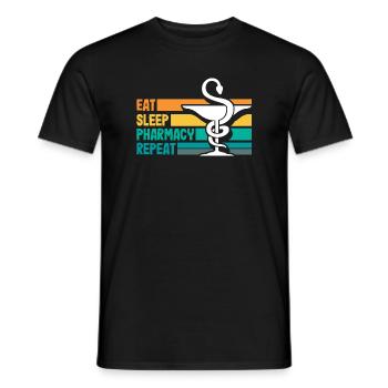 Apotheker Pharmazeutisch-technischer - Männer T-Shirt - Schwarz - Vorne - AI Model Male 178 light (178cm)