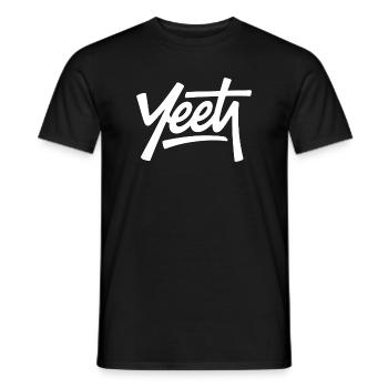 Yeet - Funny Gen Alpha Memes - Men's T-Shirt - black - Front - AI Model Male 178 light (178cm)