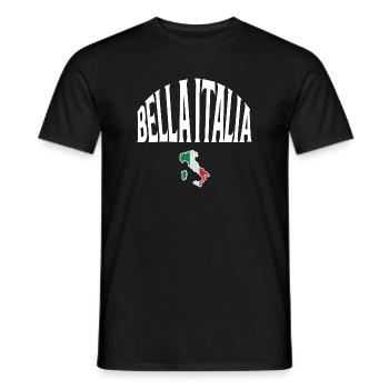 Bella Italia - T-shirt homme - noir - Devant - AI Model Male 178 light (178cm)