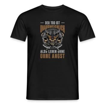 Vikinger Outfits Valhalla Nordische Mythologie - Männer T-Shirt - Schwarz - Vorne - AI Model Male 178 light (178cm)