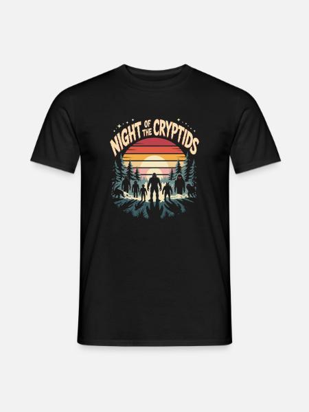 Cryptozoology Night Of The Cryptids - Men's T-Shirt - black