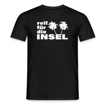 READY FOR THE ISLAND - Men's T-Shirt - black - Front - AI Model Male 178 light (178cm)