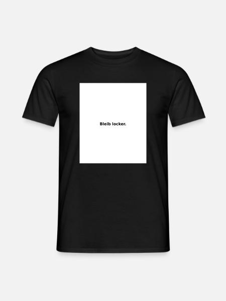 Stay Relaxed – Minimal Slogan - Men's T-Shirt - black