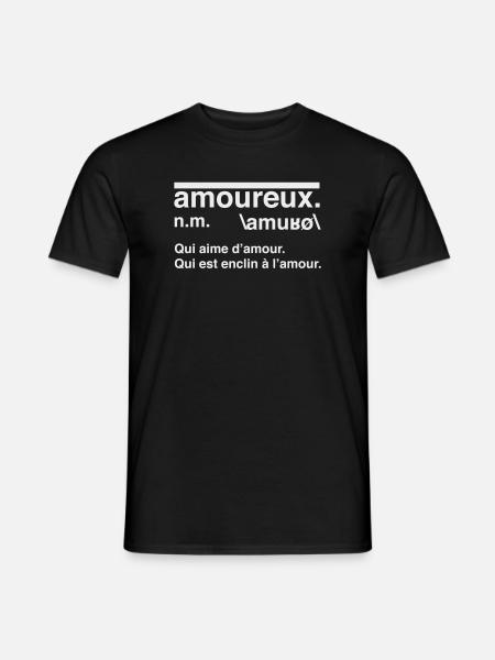 Lovers Definition Dictionary Style - Men's T-Shirt - black