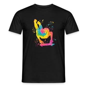 Skeleton Bobsleigh Winter Sports Sled - Männer T-Shirt - Schwarz - Vorne - AI Model Male 178 light (178cm)