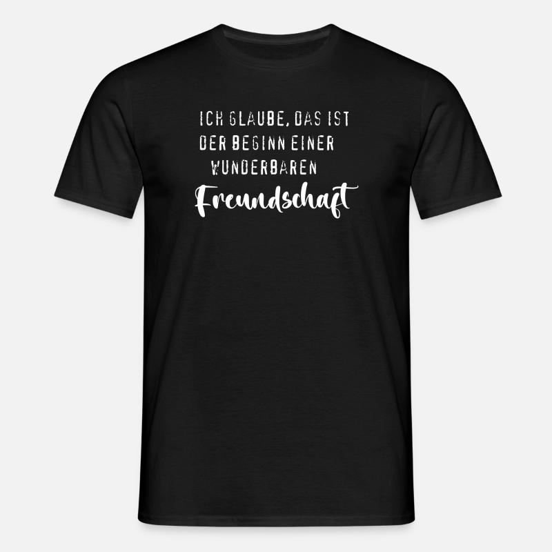 Wunderbare Freundschaft - Männer T-Shirt - Schwarz