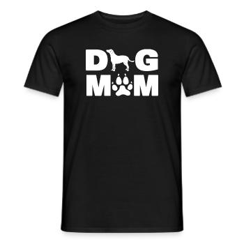 Curly Coated Retriever Silhouette Hund Mutter-Liebhaber - Männer T-Shirt - Schwarz - Vorne - AI Model Male 178 light (178cm)