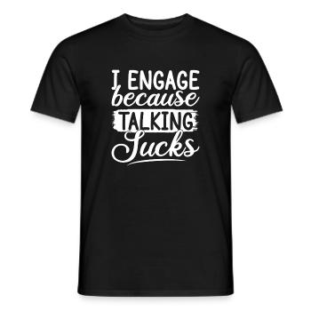 Social Worker Quote Because Taking Sucks Social - Männer T-Shirt - Schwarz - Vorne - AI Model Male 178 light (178cm)