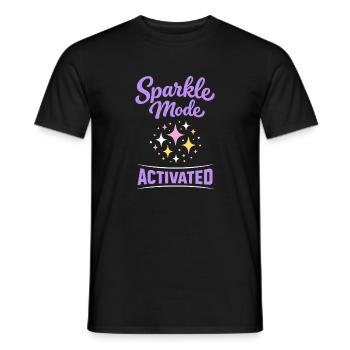 Anime Strong Girl Taking The Force In - Men's T-Shirt - black - Front - AI Model Male 178 light (178cm)