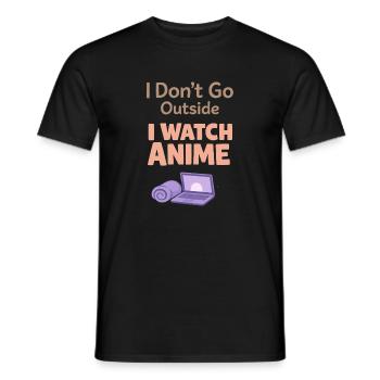 Anime-hausmensch Kuscheliger Weeb - Männer T-Shirt - Schwarz - Vorne - AI Model Male 178 light (178cm)