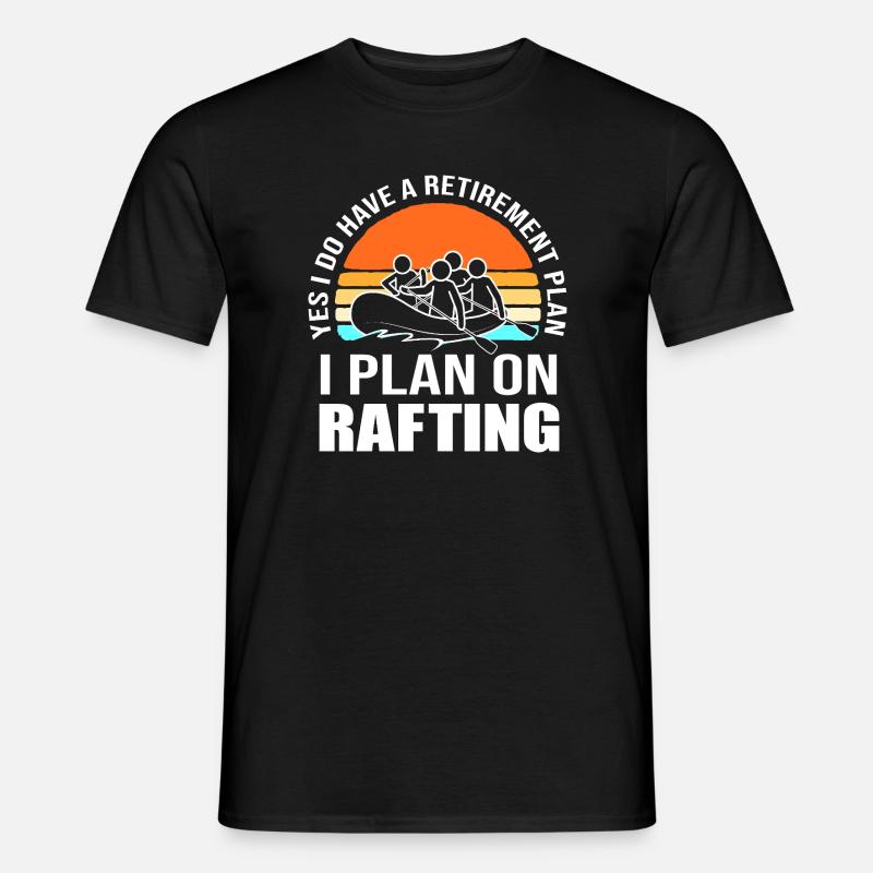 Paddelboot Kajakfahren Kajak Rafting - Männer T-Shirt - Schwarz