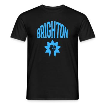 Brighton - Männer T-Shirt - Schwarz - Vorne - AI Model Male 178 light (178cm)