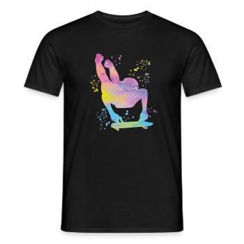 Skeleton Bobsleigh Winter Sports Sled - Männer T-Shirt - Schwarz - Vorne - AI Model Male 178 light (178cm)