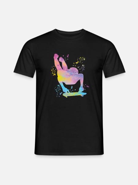 Skeleton Bobsleigh Winter Sports Sled - Men's T-Shirt - black