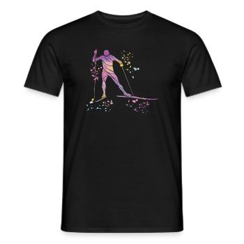 Ski de fond Ski de fond - T-shirt homme - noir - Devant - AI Model Male 178 light (178cm)