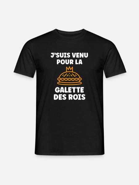 Humor galette des rois - Men's T-Shirt - black