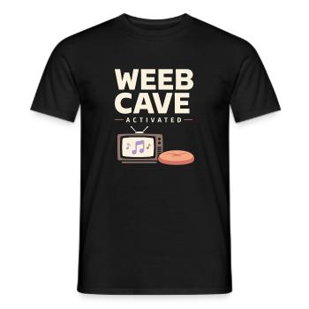 Anime-hausmensch Kuscheliger Weeb - Männer T-Shirt - Schwarz - Vorne - AI Model Male 178 light (178cm)