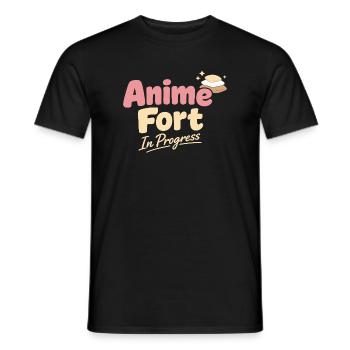 Anime-hausmensch Kuscheliger Weeb - Männer T-Shirt - Schwarz - Vorne - AI Model Male 178 light (178cm)
