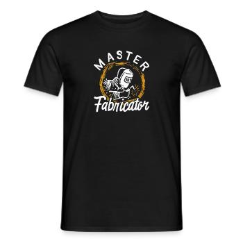 Master Fabricator Welding Graphic Tee Design - Men's T-Shirt - black - Front - AI Model Male 178 light (178cm)