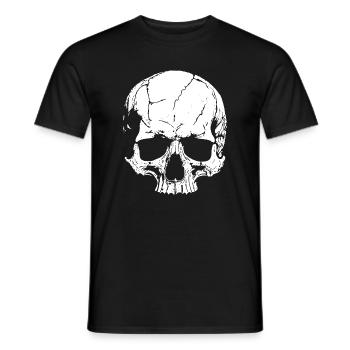 Crâne avec style - T-shirt homme - noir - Devant - AI Model Male 178 light (178cm)
