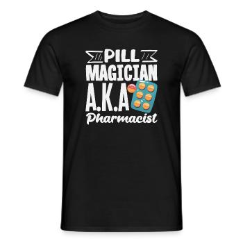 Apotheker Pharmazeutisch-technischer - Männer T-Shirt - Schwarz - Vorne - AI Model Male 178 light (178cm)