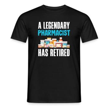 Apotheker Pharmazeutisch-technischer - Männer T-Shirt - Schwarz - Vorne - AI Model Male 178 light (178cm)