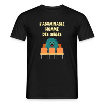The Abominable Man of Sieges - Men's T-Shirt - black - Front - AI Model Male 178 light (178cm)