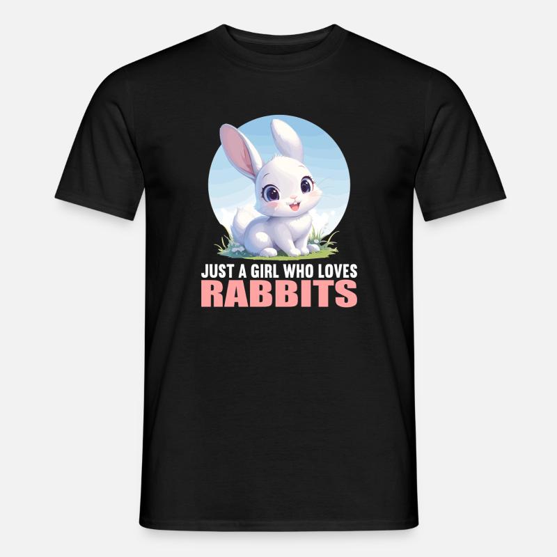 Hasen Hase - Männer T-Shirt - Schwarz
