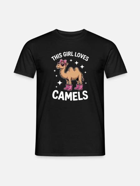 Kamele Spruch Lustiges Kamele Geschenk - Männer T-Shirt - Schwarz